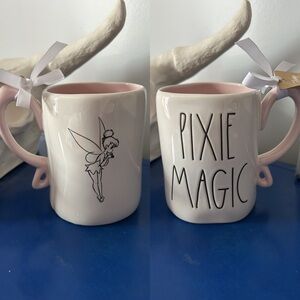 Rae Dunn Disney Peter Pan Tinker Bell Pixie Magic Double Sided Mug